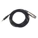 3 Pin XLR Female to 3.5mm 1/8 inch TRS Stereo Jack Male Mic Audio Cable