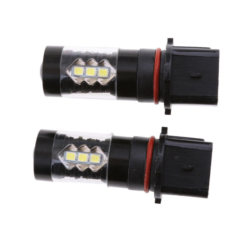 2pcs Car LED Lamp 80W High Power DRL Lighting Light White Daytime Running Lights