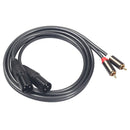 1.5M 5Ft Dual Rca Male to Xlr Male Cable 2 Xlr to 2 Rca Plug Adapter Hifi S