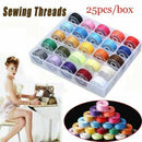 Sewing Machine 25 Piece Thread Set Sewing Machine Spool Bobbin Set Kit Reel