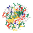 100pcs Colored Pushpins Metal Thumb Tacks Map Drawing Push Pins Crafts Offi