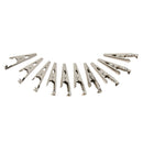 10x Clips For Test Leads, Battery Connectors Clamps Breeding Cage