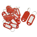 Key ID Label Tags Split Ring Keyring Keychain 20 Pcs Red & 20 Pcs Blue A7P6