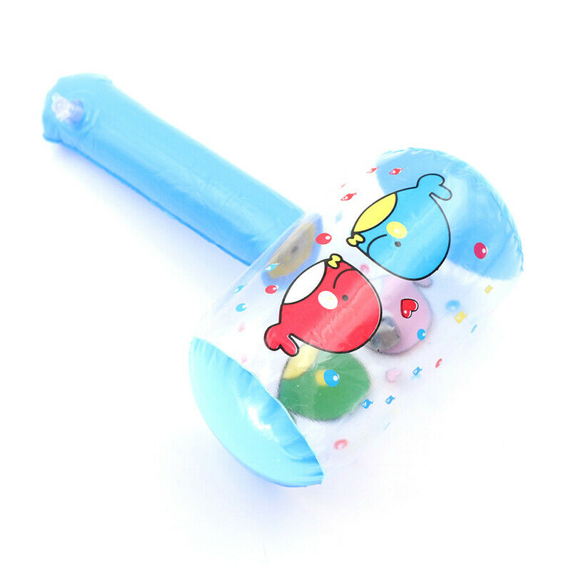 1Pcs Cute Cartoon Inflatable Hammer Air Hammer With Bell Random ColorB Ew