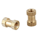 100pcs M3x8mm Stitching Round Metal Endless Screw Thread Insert Dice Brass