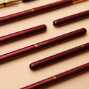 Ducare 7Pcs Red Eye Makeup Brush Set Makeup Brushes Eyeshadow Blending Eyeb