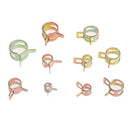 100Pcs  6-15mm 10 Size Fuel Spring Clip Vacuum Water Oil Silicon Hose Tube Clamp