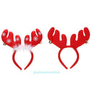 Christmas Bell Feather Decorations Antlers Headband Party Festival Cute Gift Red