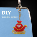 4pcs DIY Full Drill Special Shaped Diamond Painting Christmas Key Ring