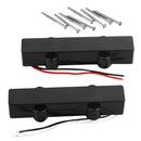 1 Set 5 Strings Electric Bass Pickup Neck Bridge, with Mounting Screws