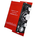 MA170 Mini HIFI Stereo Amplifier Booster DC 12V Aluminum with LED Mounting Tabs