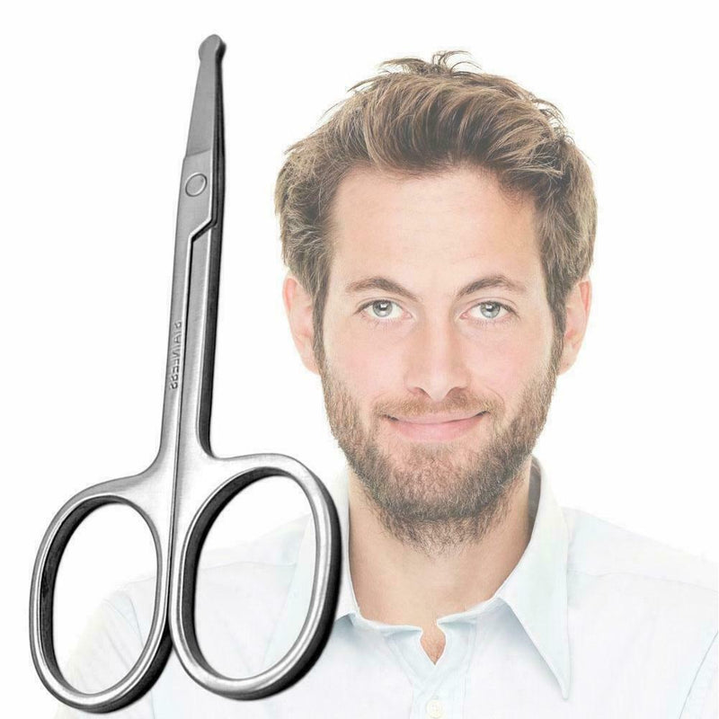 Fashion Mini Stainless Steel Facial Mustache Nose Scissors Makeup Tool Beau O8K3