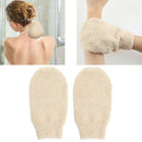 Natural Bamboo Fiber Bath Exfoliating Glove Scrubber Washcloths Bathing Glove
