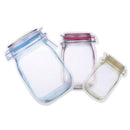 30 Pcs Mason Jar Zipper Bags Snack Sandwich Ziplock Bags Reusable Airtight