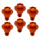 6pcs/Set Motorcycle Front Fork Guard Bolt Screw Fits for  Part Accessories