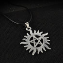 1PC Supernatural Anti-possession Symbol Necklace Protection Tattoo Pentagram Sun