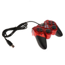 USB 2.0 Game Controller For PC Laptop Joystick - 12 Buttons - 2  - Red