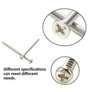 200Pcs Self Drilling Screws Expansion Plastic Sleeve Assortment Set Kit Wit