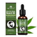 Aliver Beard Growth Hemp Oil 100% Natural Organic Face Beard Oil Soften Hai