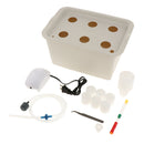 220V 6 Holes Indoor Small Hydroponic System Cabinet Box Home Garden Gray