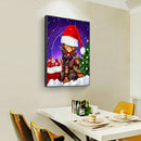 5D Full Drill Christmas Cat Diamond Painting Kit Rhinestone Mosaic Picture
