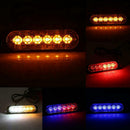 6LED Strobe Light Car Truck Light Emergency Hazard Warning Light Universal V4P2