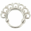 Tribal Circles Fan Round Septum Nose Rings Clicker Hanger Stud Piercing Jew