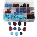 77pcs 11 Kinds of R134A R12 Air Conditioning Service AC System Charging Port