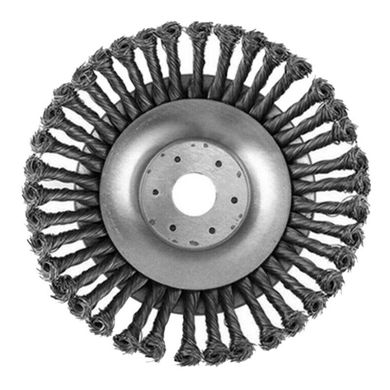 2Pcs 6'' Rotary Steel Wire Weed Brush Lawn Mower Garden Tool Trimmer Cutter