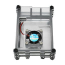 Geekteches Raspberry Pi Acrylic Case with Cooling Fan for Raspberry Pi 4 Mo