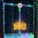 Romantic Love Shape LED Lamp Cozy Hanging Wall Lights Window Home Supplies