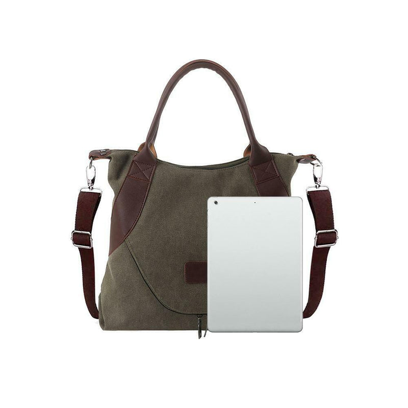 Women Large Totes Shopping Bag Handbag Shoulder Messenger Bags (Army Green)
