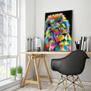 Painting By Numbers Kit DIY Color Lion Hand Painted Canvas Oil Art Picture