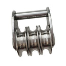 Premium Marine Stainless Steel Windsurfing Surfing Sail Tack Triple Pulley