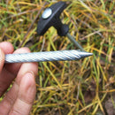 Endurable Iron For Hard Frozen Soil For Camping Tent Pegs Lengthening Tent Nail