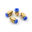 Nice 4PCS M5 Male - 4mm Straight Push in Fitting Pneumatic Push to Connect FT
