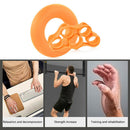2pcs Pull Rope Set Finger Resistance Band Hand Grip Pull Expander (Orange)