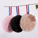 Reusable Fleece Plush Make Up Remover Puff Face Powder Cleaning Pad (Black)