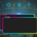 Gaming Mouse Pad Rgb Oversized Glowing Led Extended Illuminated Keyboard Th