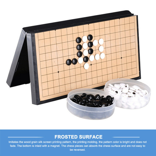 Go Chess Board Game Set Acrylic Black White Chess Pieces Puzzle Games Toys