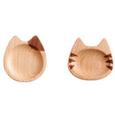 2Pcs Wooden Dishes Plates Kids Cute Handmade Tray Sushi Snack Fruit Sauce D
