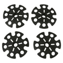 4pcs Replacement Rubber Snowflake Snow Basket for Walking Stick Hiking Poles