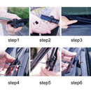 2pcs Blade Protector For Left Hand Wiper Stand Spoiler Car Windshield Universal
