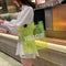 Transparent PVC Shopping Tote Women Shoulder Beach Travel Handbags (Yellow) A#S