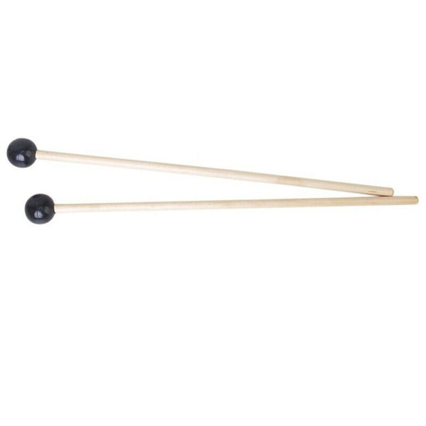 2 x Hardwood Glockenspiel Mallets Sticks Rubber Head