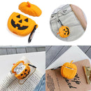 Novelty Halloween Pumpkin Silicone Cover Case For Airpods Bluetooth Earphone WJ