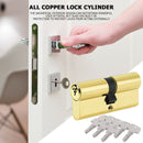 Anti-theft Door Key Security Copper Lock Cylinder Interior Brass Lock Core A
