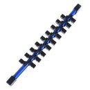 3PC Mountable Sliding Holder Rail Rack Tool Storage 1/4 3/8 1/2 Socket Organiz%!