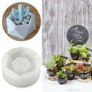 Diamond Shaped Surface Succulent Plant Flower Pot Soap Bottle Mold Silicone