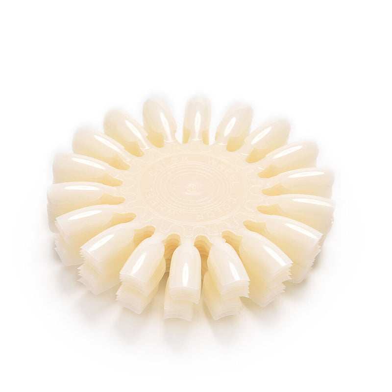 10x Nail Art Tips Make Up Practice Round Wheel Polish Acrylic Display Hn